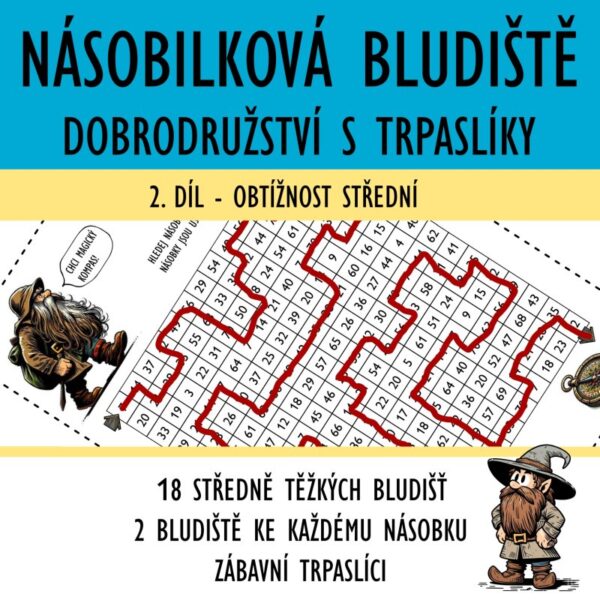 násobilka bludiště střední